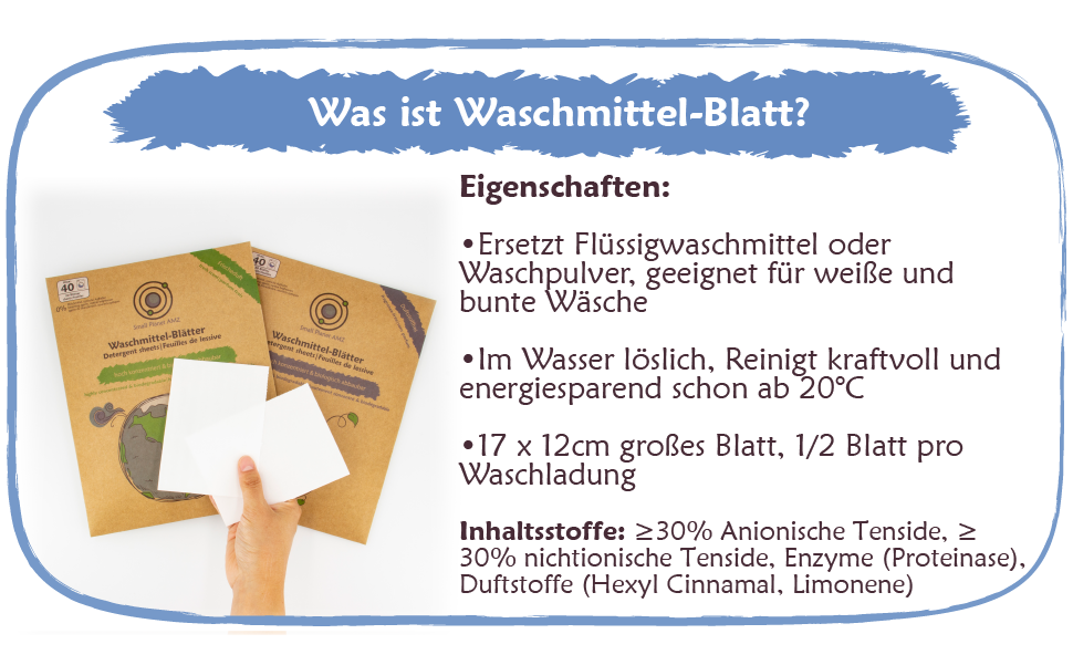 Waschmittel Blätter - Blumenduft